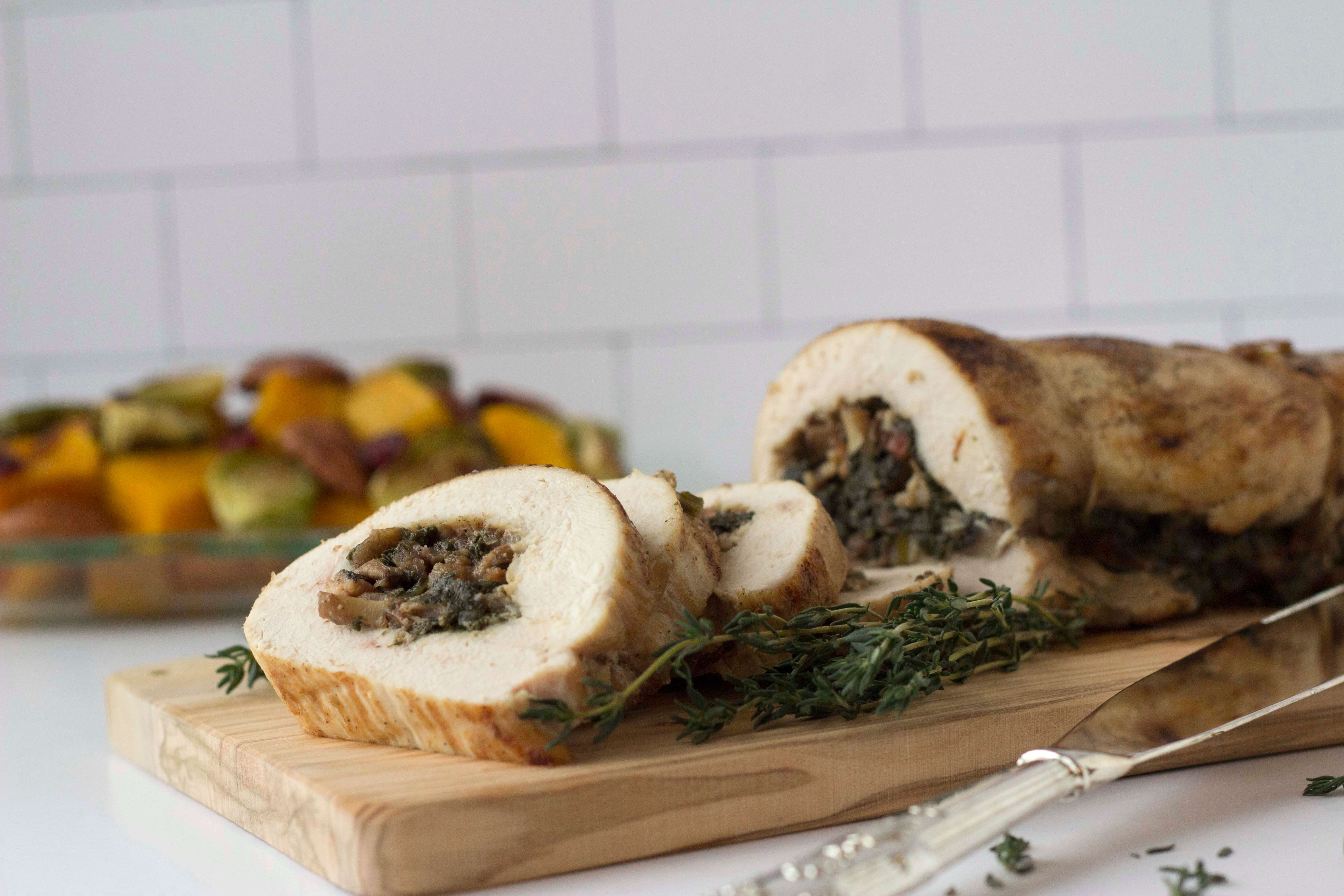 Stuffed Turkey Roll Natures Fare