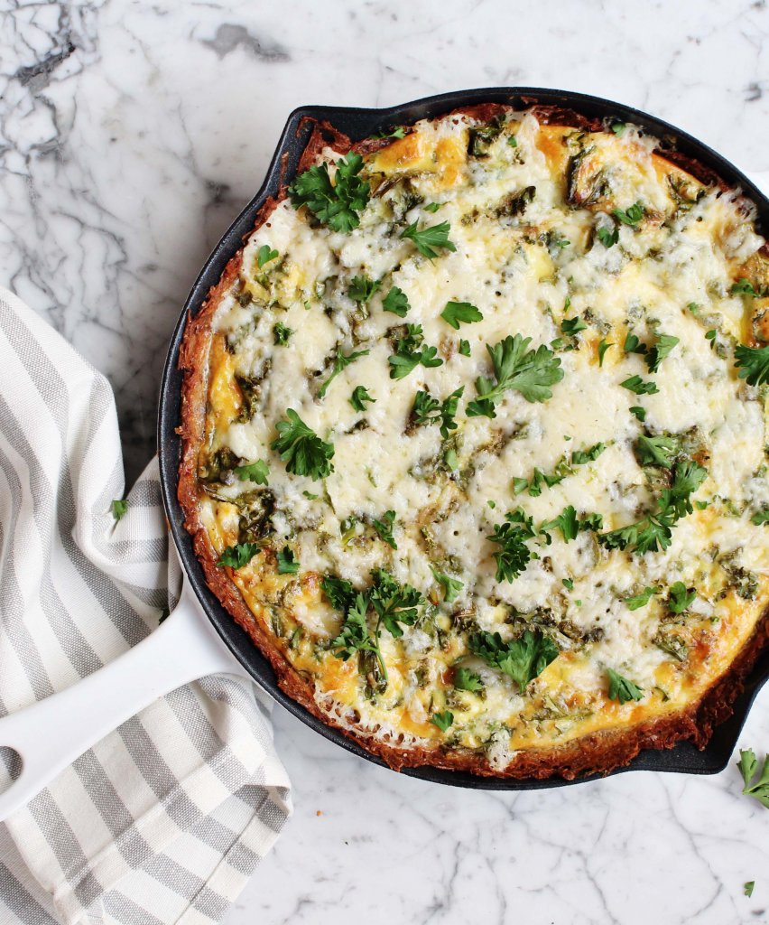 Kale Breakfast Skillet Pie Natures Fare