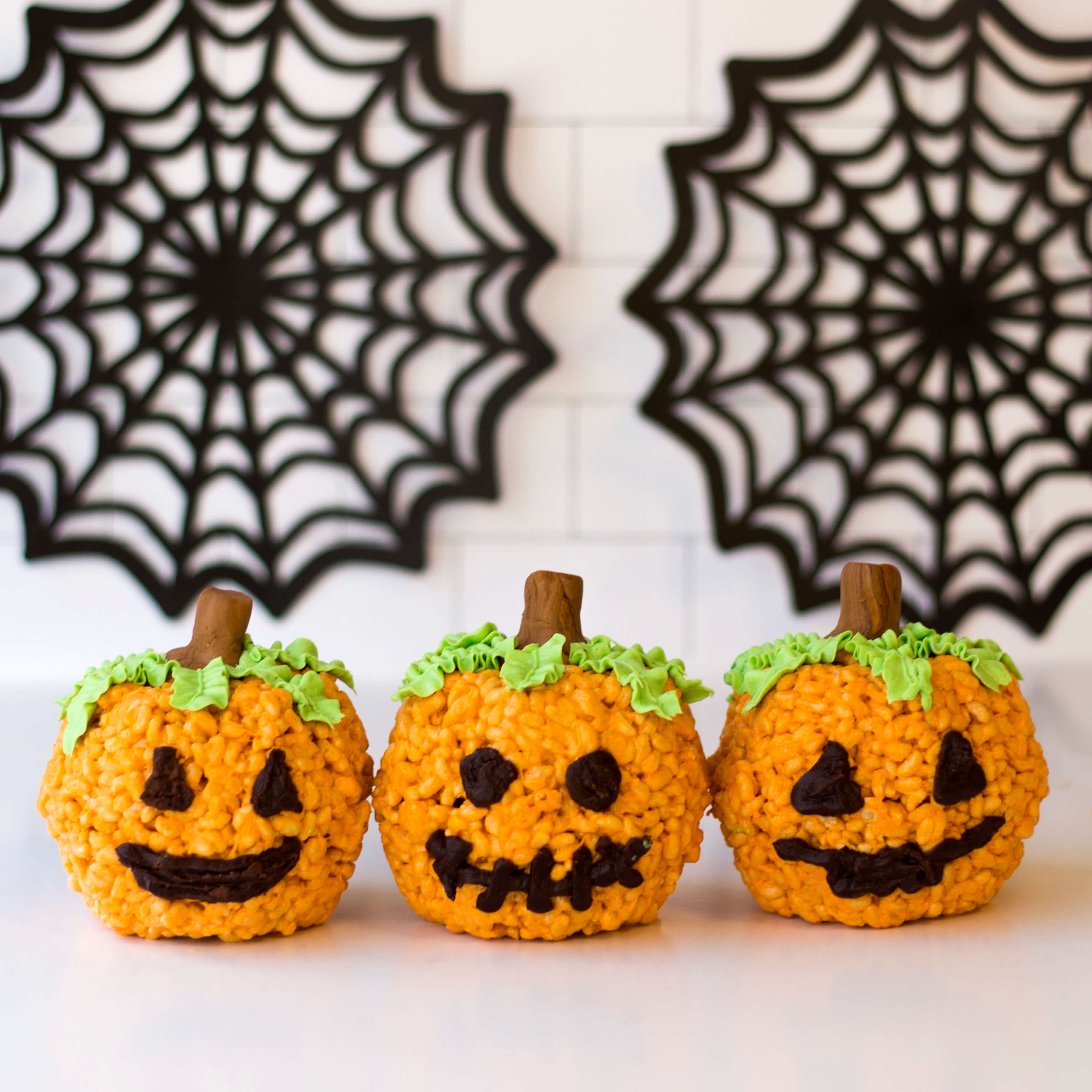 Rice Crispy Pumpkins