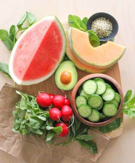 Hydrating Cucumber, Melon, and Avocado Salad by Angela Simpson