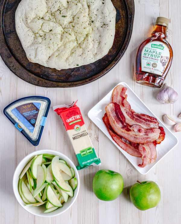 Maple Apple, Blue Cheese and Bacon Flatbread