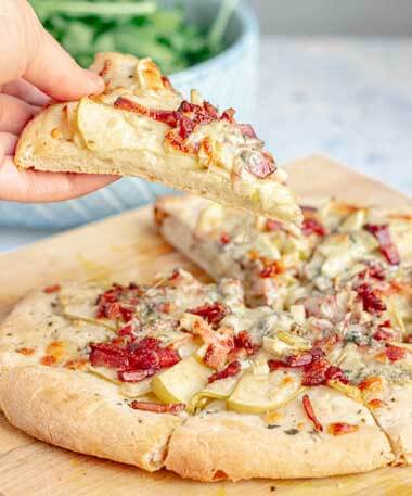 Maple Apple, Blue Cheese and Bacon Flatbread