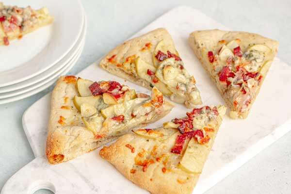 Maple Apple, Blue Cheese and Bacon Flatbread