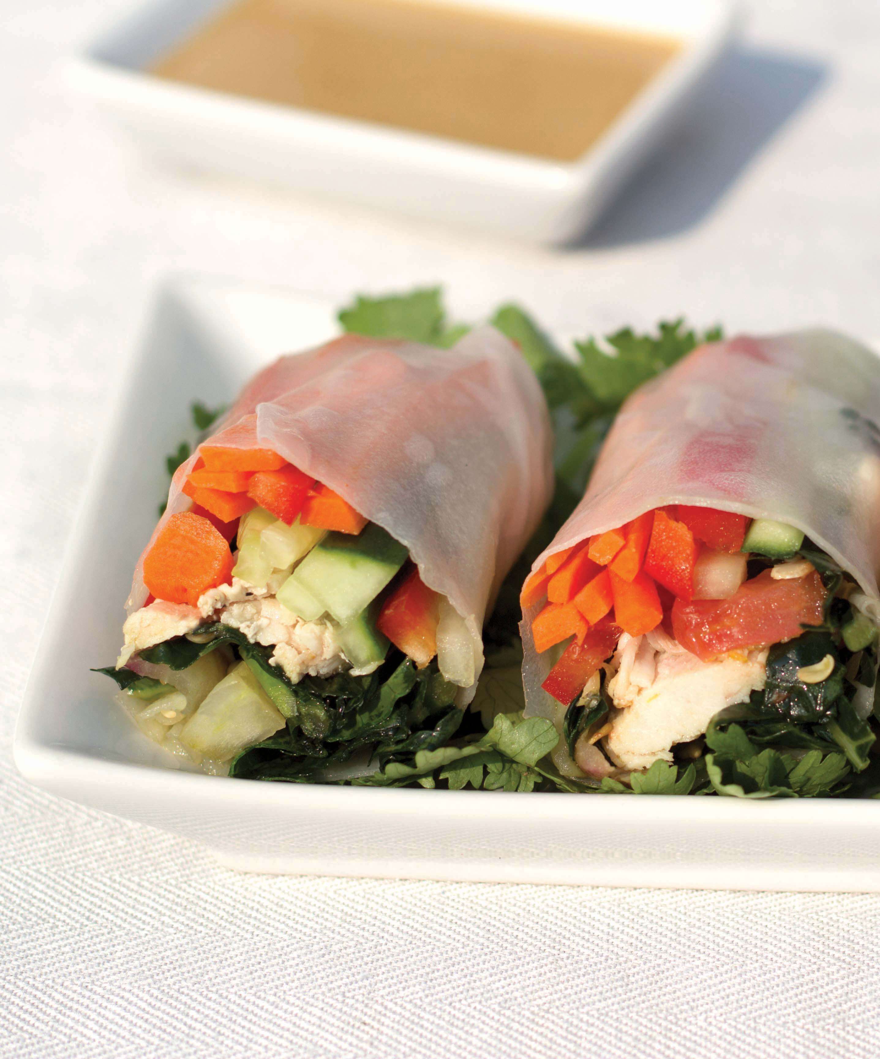 Bistro Meal Hacks<br>Kale &#038; Chicken Salad Rolls