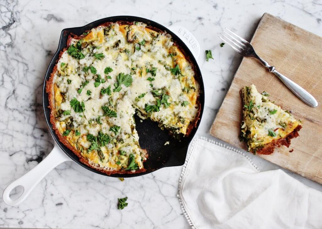 Kale Breakfast Skillet Pie