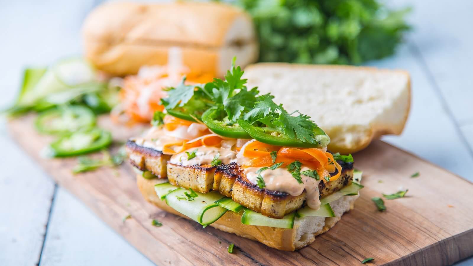 vegan bahn mi