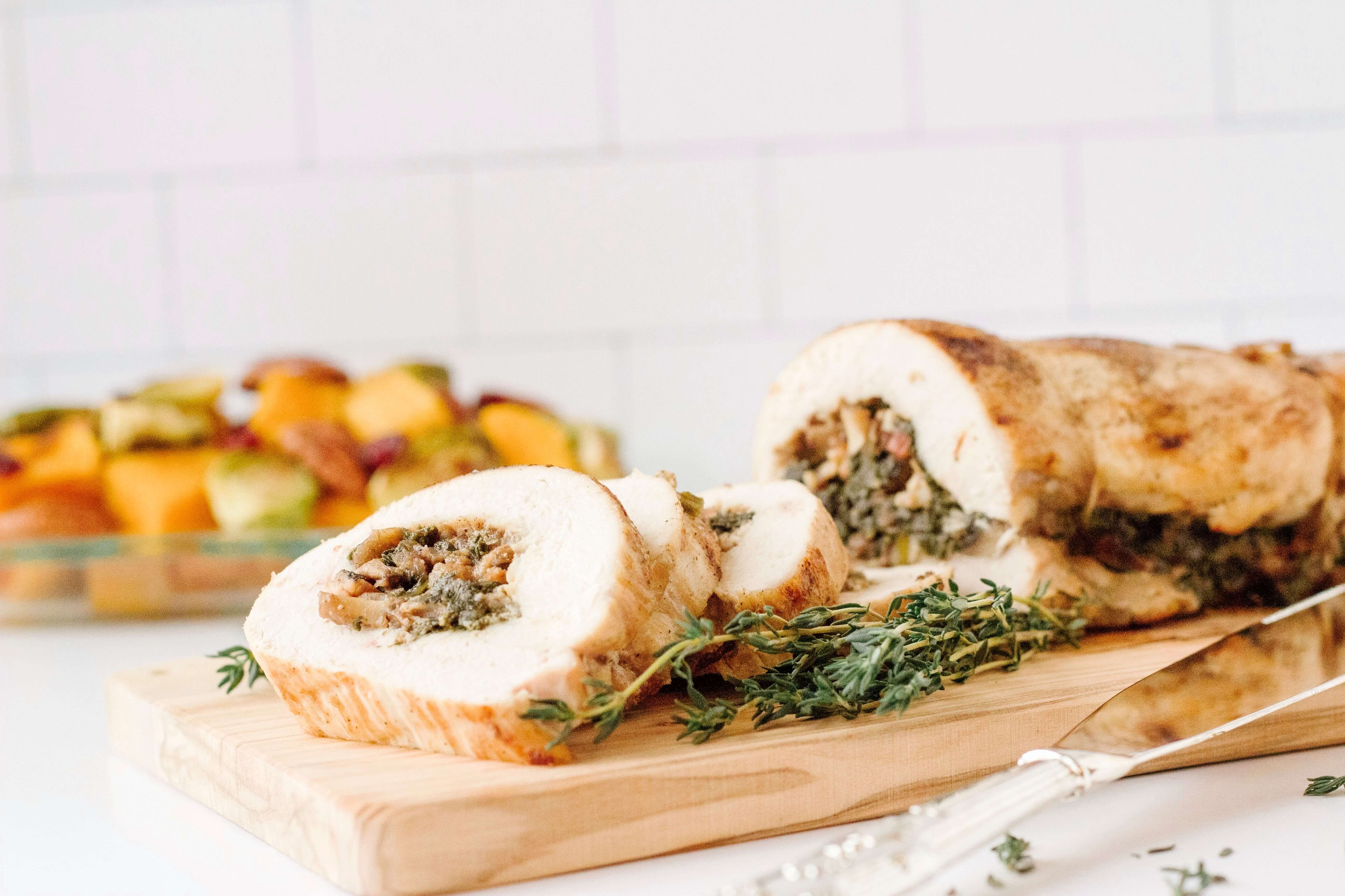 how is a turkey roll made