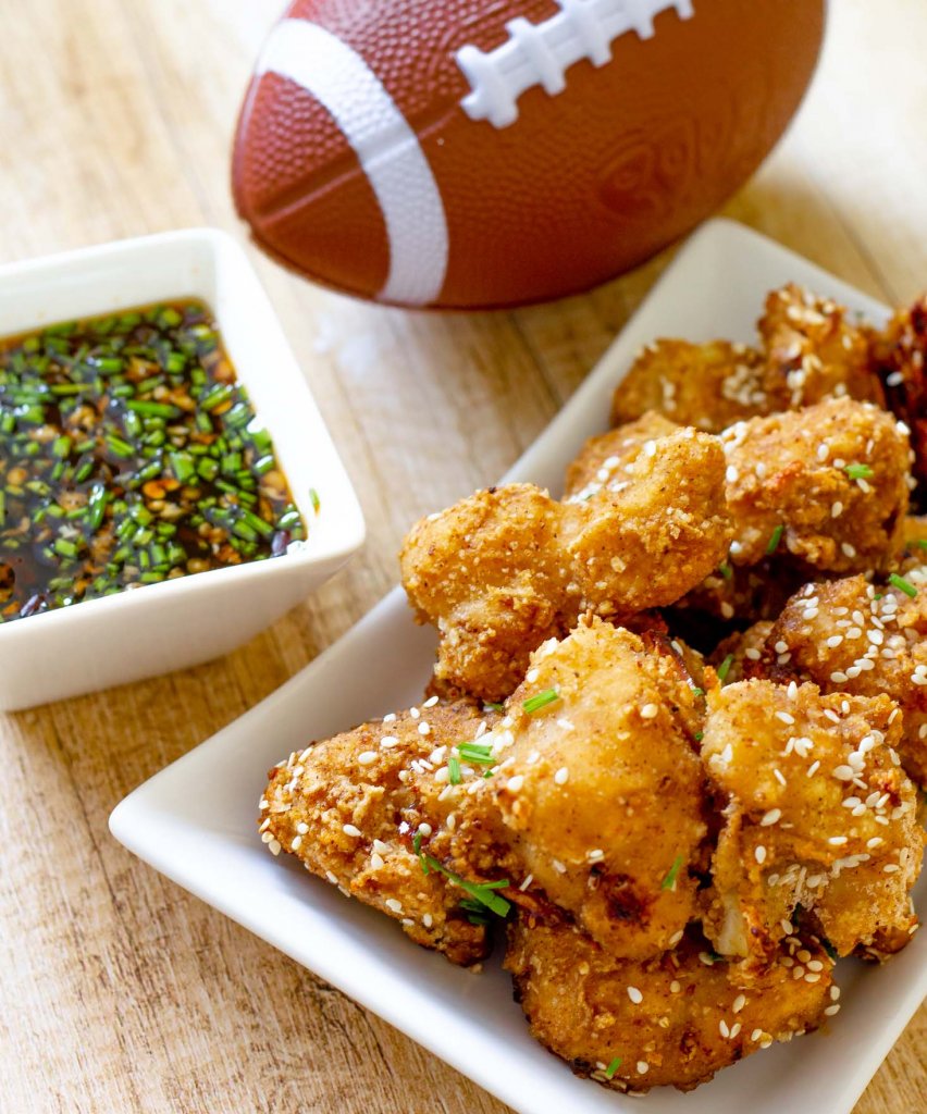 Maple Sesame Cauliflower Wings