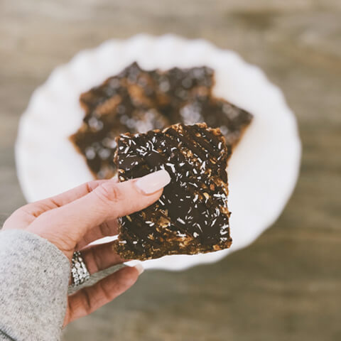 Chocolate Coconut Protein Bars