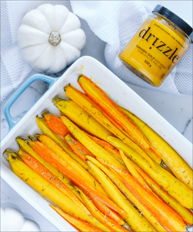 Roasted Honey Turmeric Carrots