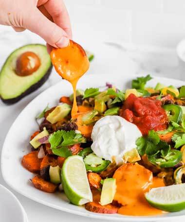 Vegan and Gluten-free Sweet Potato Nachos