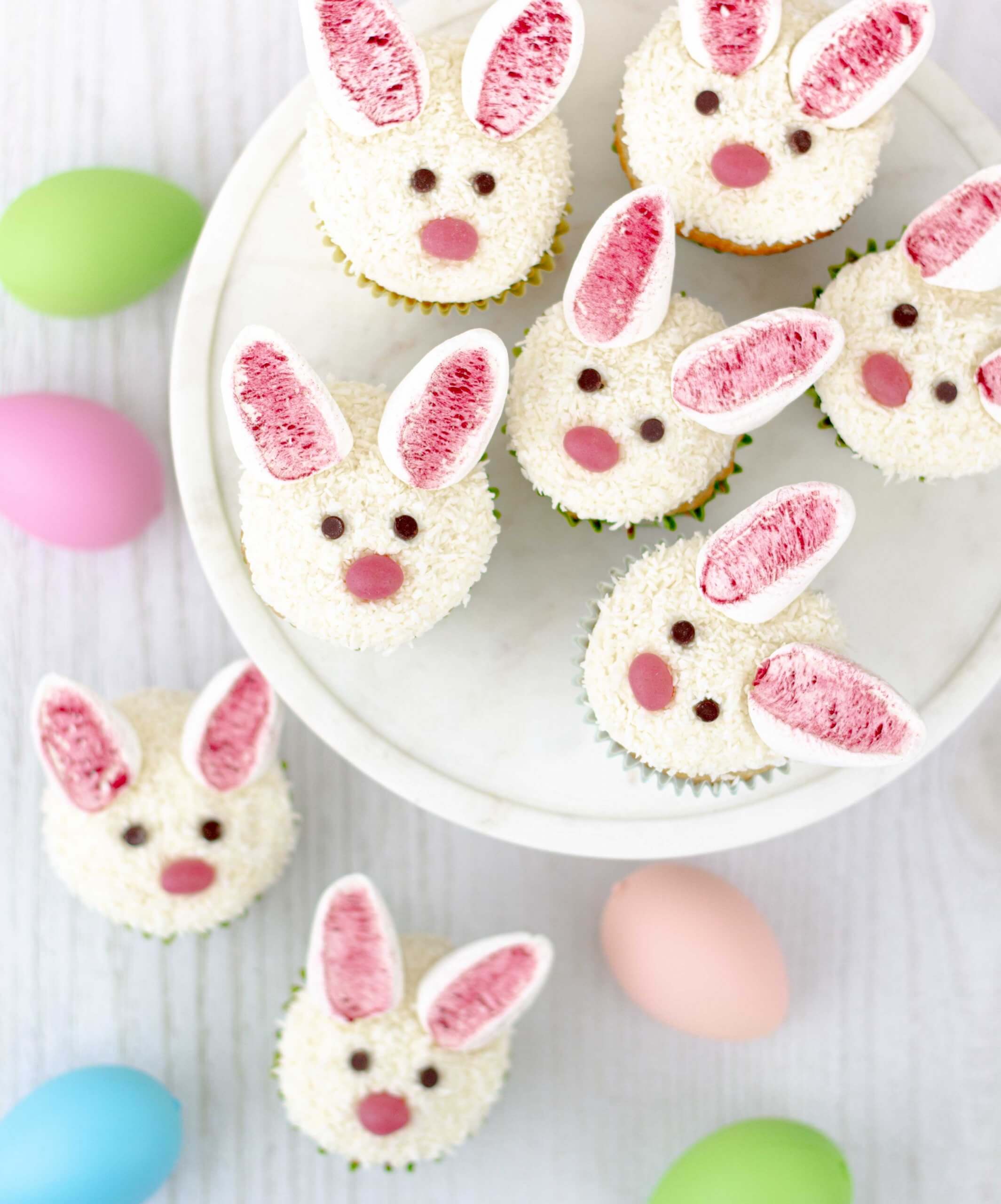 Fuzzy Bunny Cupcakes - Natures Fare