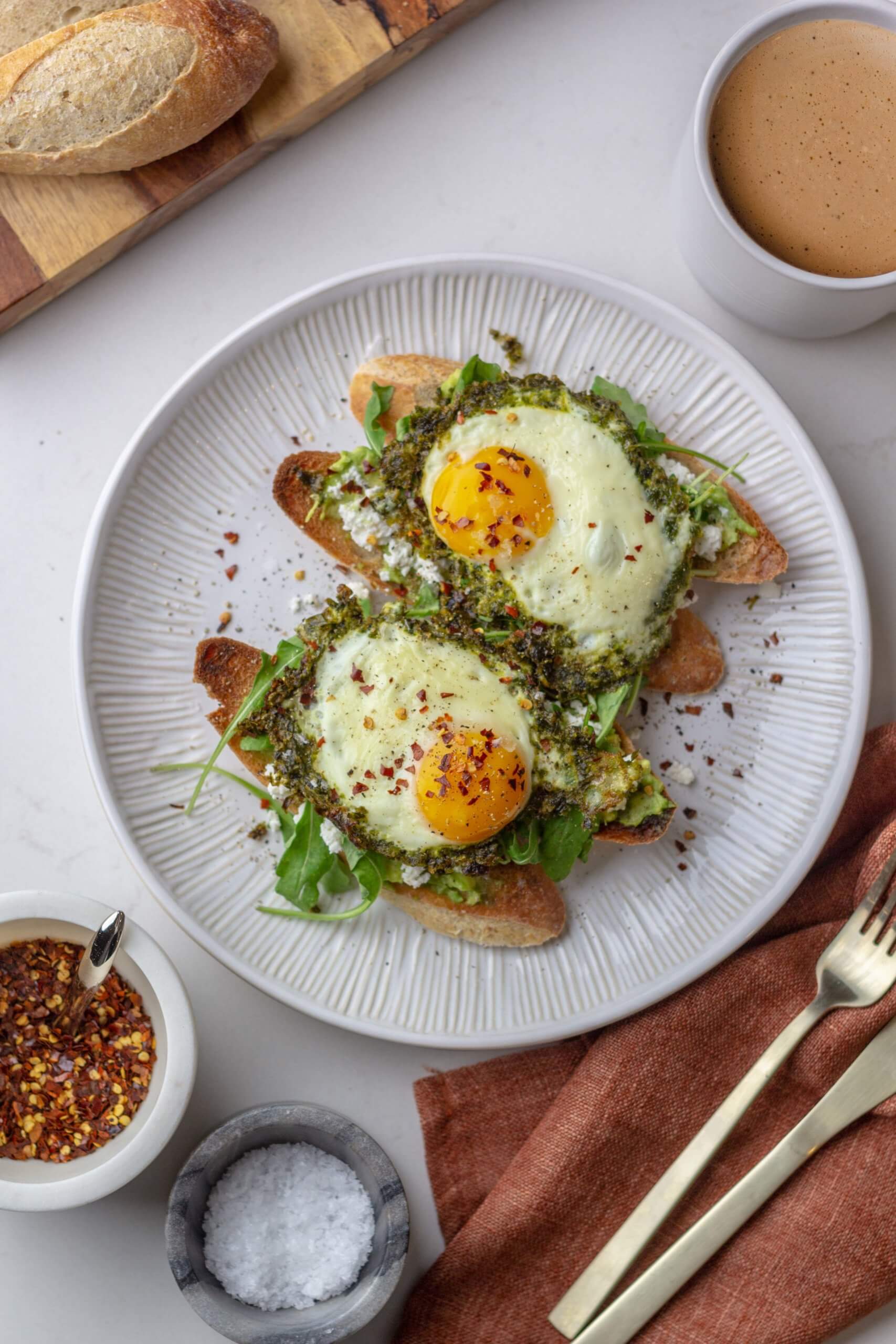 Pesto Eggs - Natures Fare