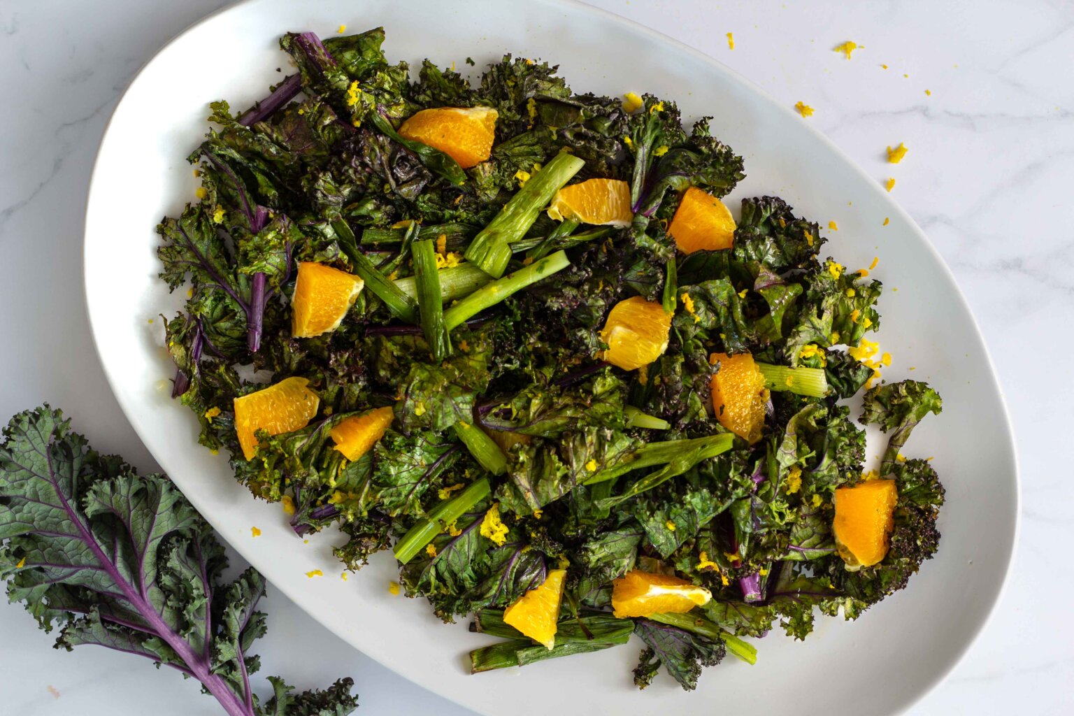 Grilled Kale and Citrus Salad Natures Fare