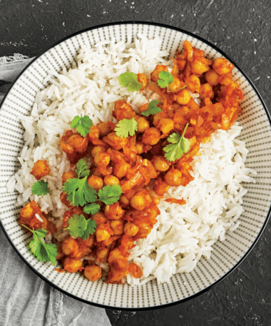 Freezer Meal: <br>Vegan Chickpea Curry