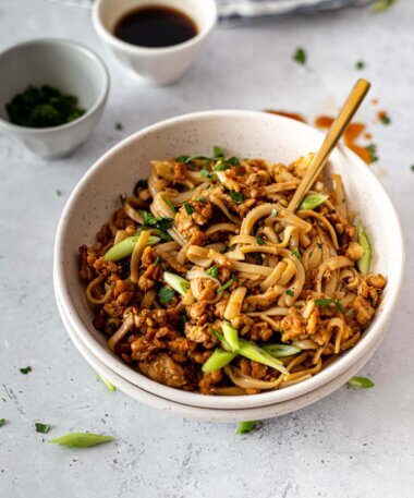 Ginger Tempeh Noodle Bowl