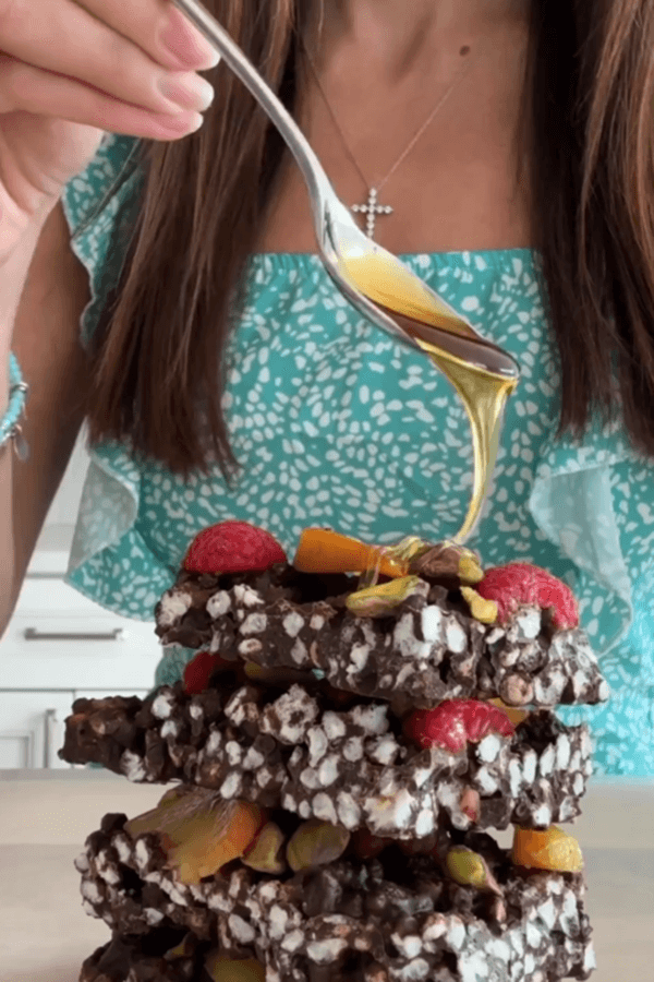 Chocolate Rice Cake Fruit Bark Natures Fare